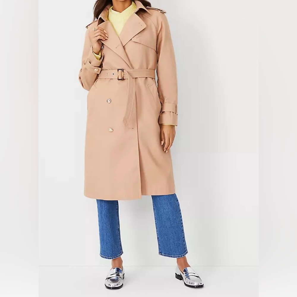 Twill Raglan Trench Coat